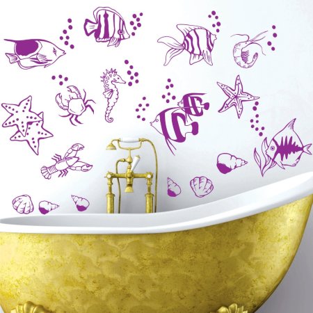 Трафареты в ванную комнату