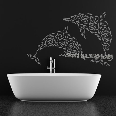 Рисуем на стенах в ванной