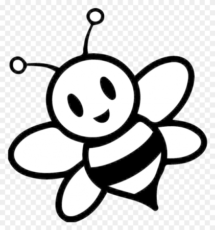 Раскраска Пчелка с малиной - распечатать бесплатно