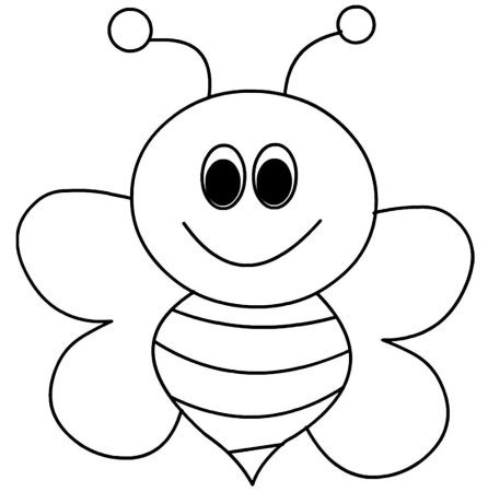 Раскраска пчёлка для детей