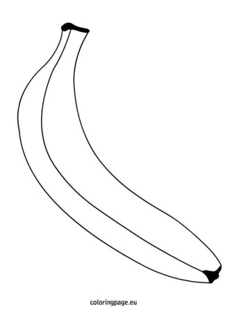 Трафарет банана для вырезания