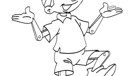 Раскраска Пиноккио Дисней