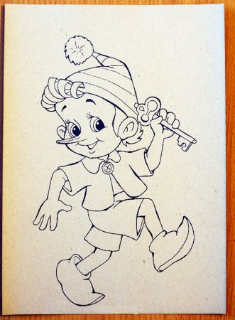 Раскраска герои золотого ключика или приключения Буратино