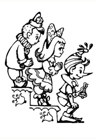 Золотой ключик или приключения Буратино Мальвина