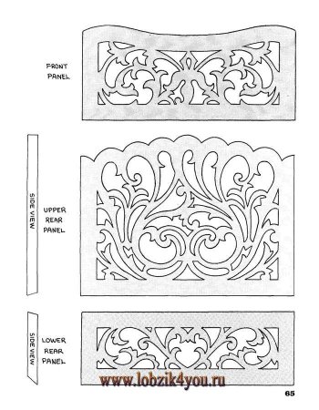 Чертежи для пропильной резьбы по дереву для лобзика