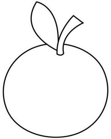 Мандарин раскраска для детей