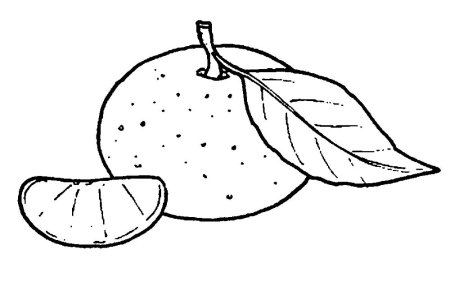 Мандарин контур