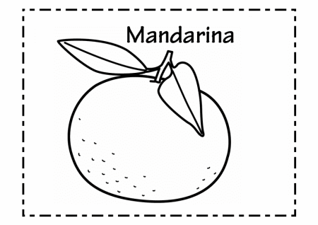 Раскраска фрукты апельсин