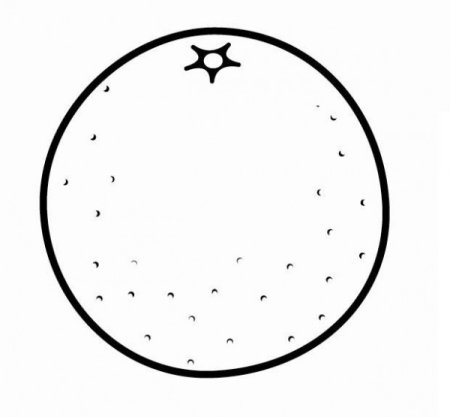 Апельсин раскраска