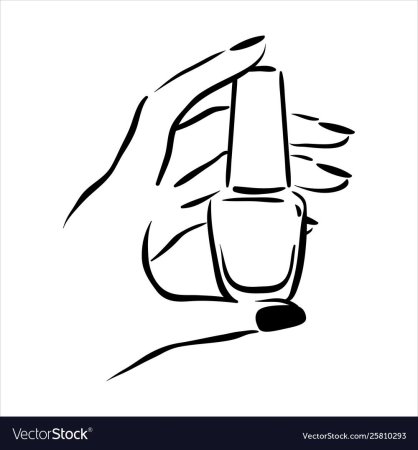 Трафарет лак для ногтей