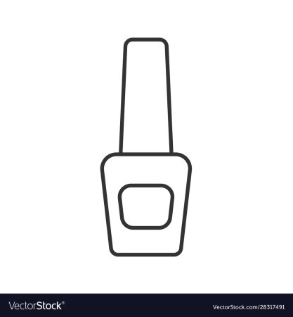 Флакон лака для ногтей вектор