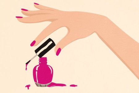 Простые вензеля на ногтях