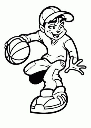 Раскраска спорт для детей