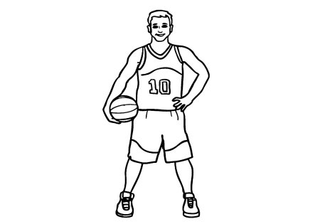 Спортсмен карандашом