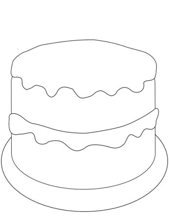 Торт трафарет для рисования