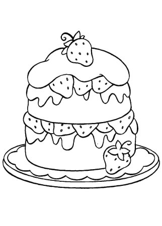 Тортик. Раскраска