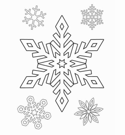Трафарет «снежинки»