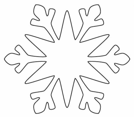 Трафарет «снежинки»