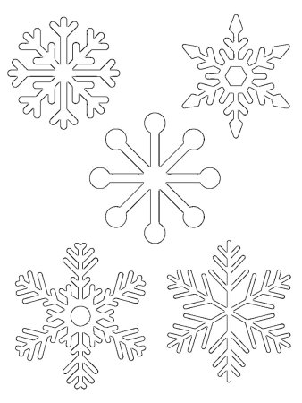 Снежинки для вырезания