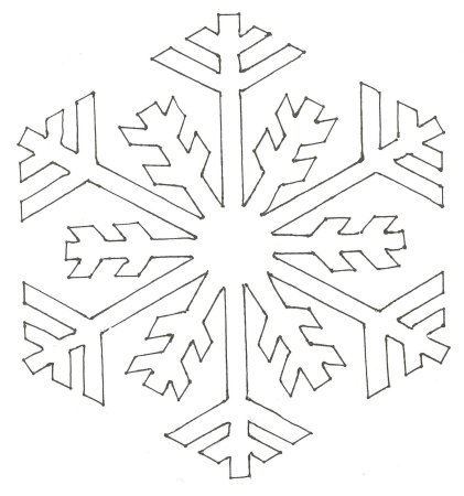 Снежинки на окна