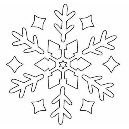 Трафарет «снежинки»