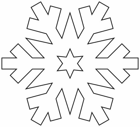 Снежинка раскраска