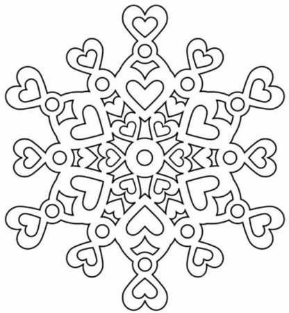 Трафарет «снежинки»
