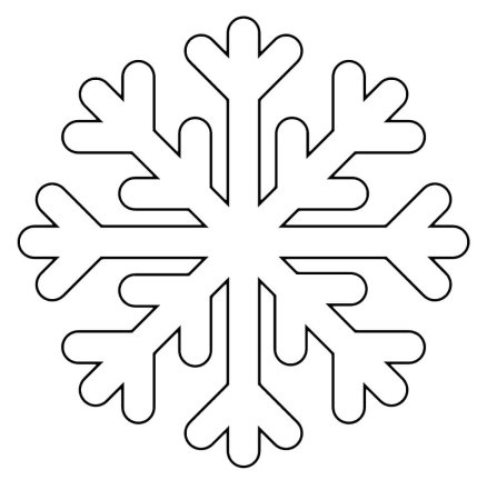Новогодние снежинки трафареты