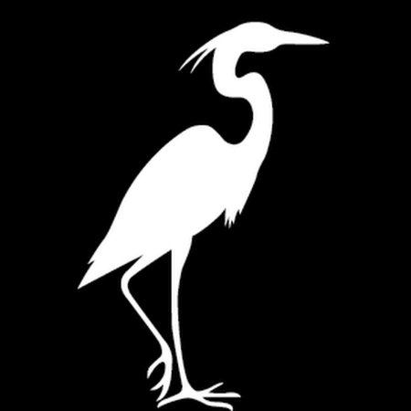 Цапля силуэт