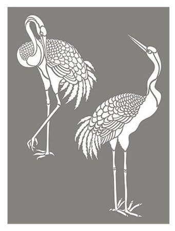 Цапля стилизация