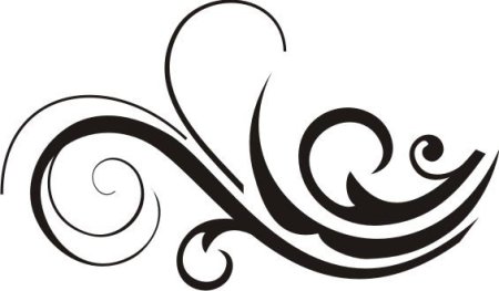 Завитки силуэт