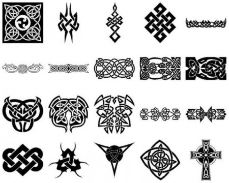 Кельтская вязь волк