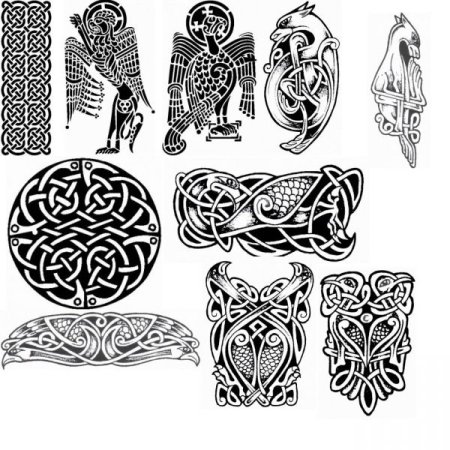 Скандинавские орнаменты плетенка