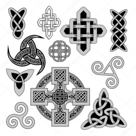 Кельтский орнамент ворон