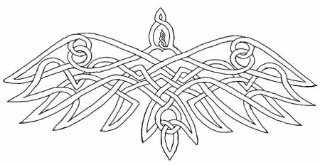 Скандинавский орнамент в полосе