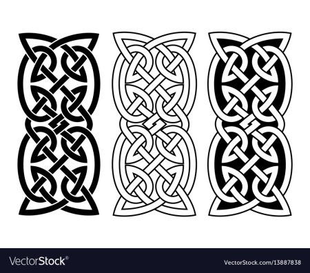 Кельтский узор на топорище