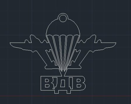Знак ВДВ контур