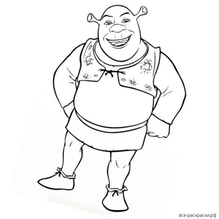 Шрек раскраска лицо