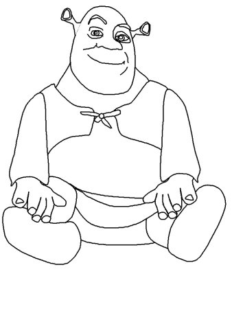 Шрек рисунок