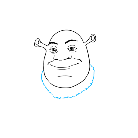 Шрек контур лица