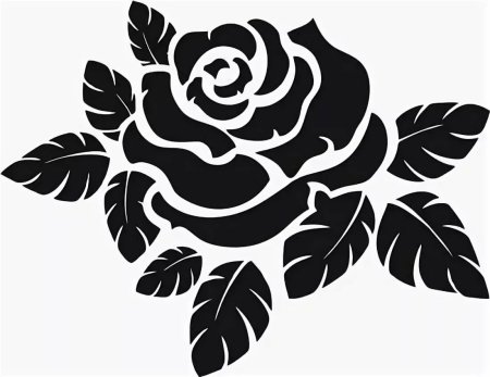Трафарет "розы"