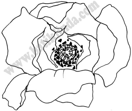 Трафарет для росписи вазы