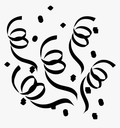 Конфетти силуэт