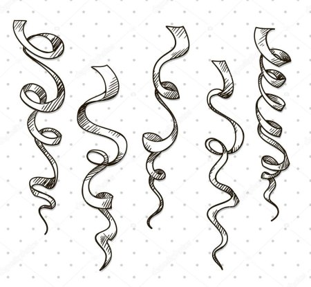 Серпантин трафарет