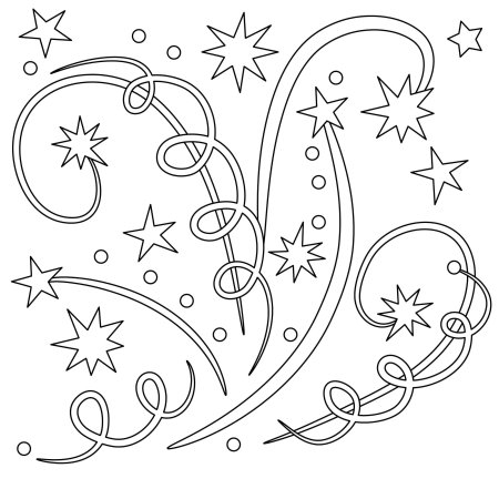 Новогодние вытынанки серпантин