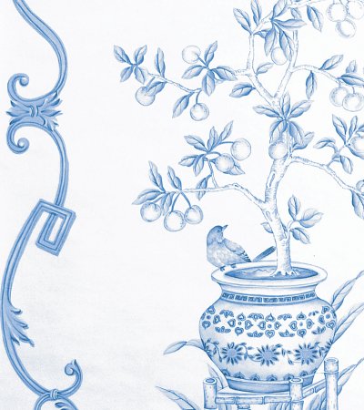 Панно птицы Шинуазри