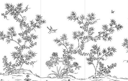 Шинуазри Райские птицы