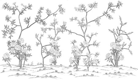 Шинуазри трафарет