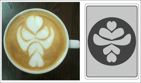 Перевернутый тюльпан латте арт