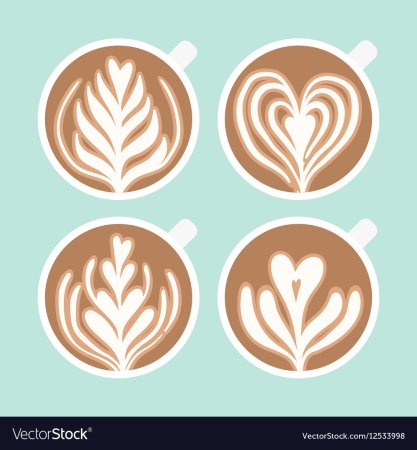 Пенка капучино вектор